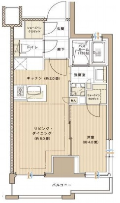 ライオンズ蔵前レジデンスの間取り