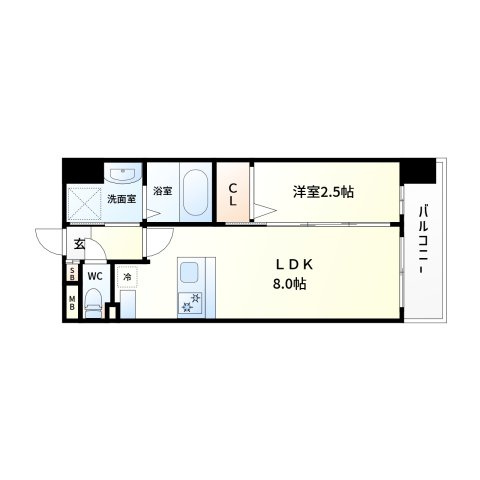 Luxe玉造南の間取り|Luxe玉造南　間取り