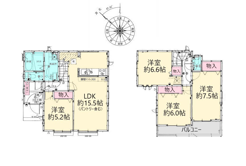 ひたちなか市相金町　の間取り