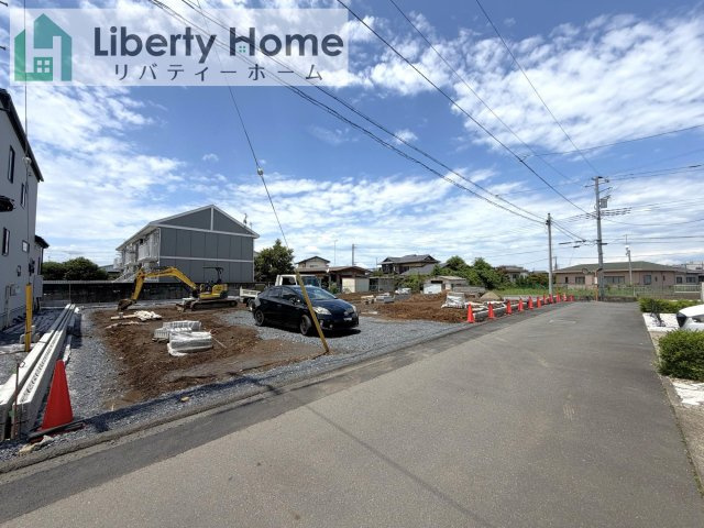 水戸市赤塚1丁目2期　新築戸建　3号棟の前面道路含む現地写真