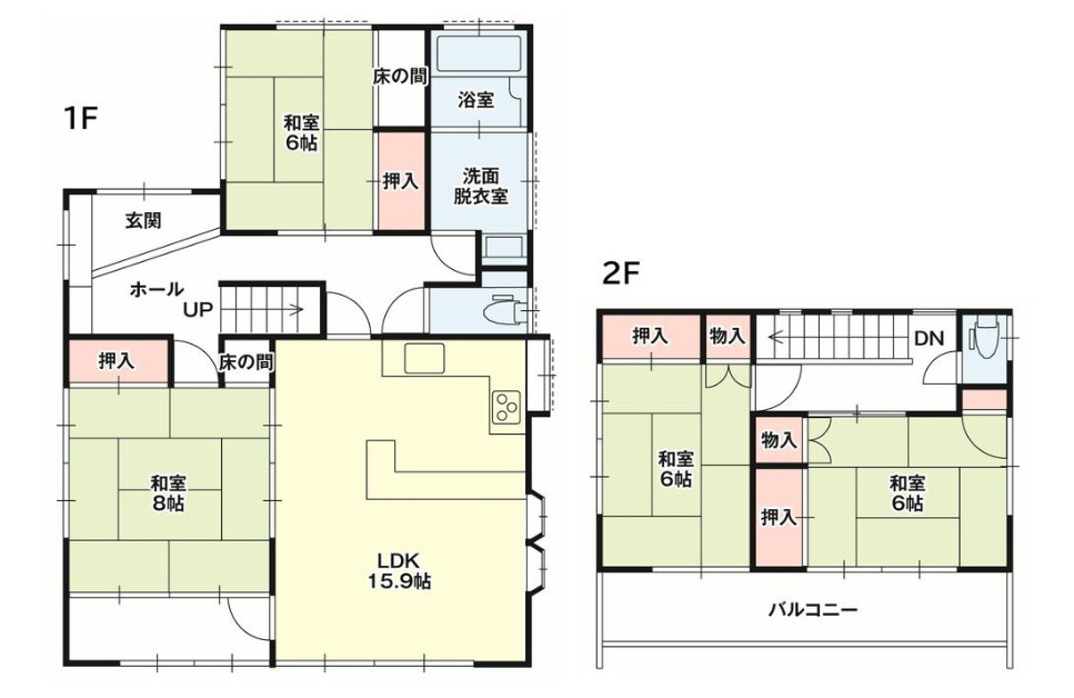 水戸市元吉田町2期　中古戸建の間取り