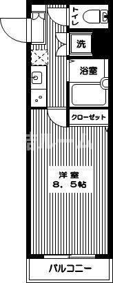 練馬区豊玉北３丁目の賃貸マンションの間取り
