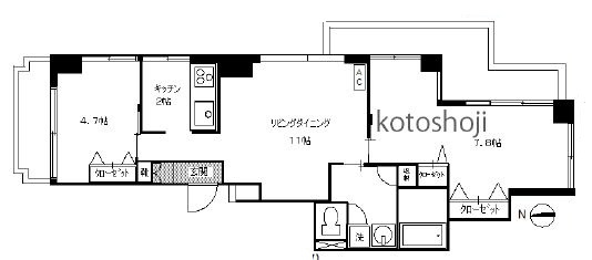 ハイツ深川の間取り