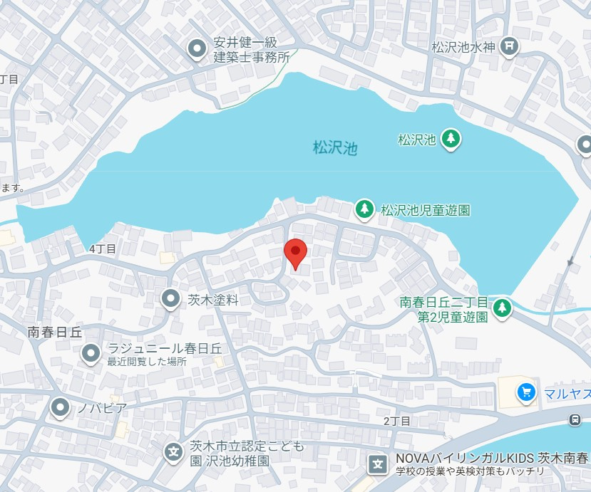 丘ハイツの地図