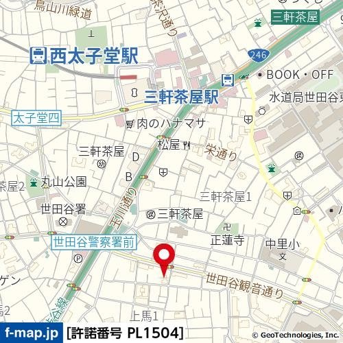 【地図】 | レジダンス・イン・三軒茶屋