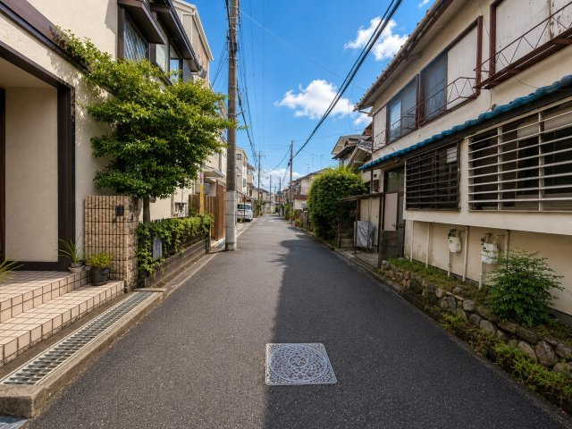 寿町2丁目の前面道路含む現地写真