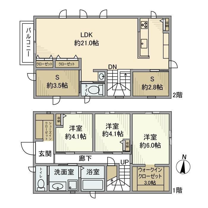 桜２丁目戸建<定期借家>の間取り
