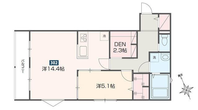 ＭＥＬＤＩＡ是政の間取り