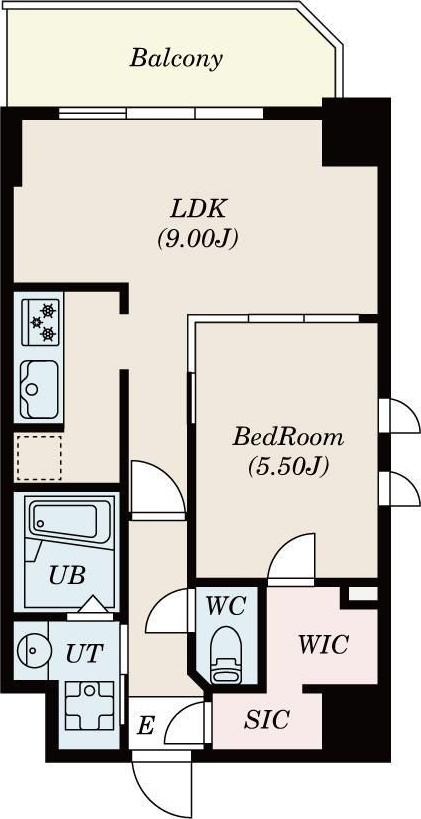 S-RESIDENCE神戸磯上通の間取り