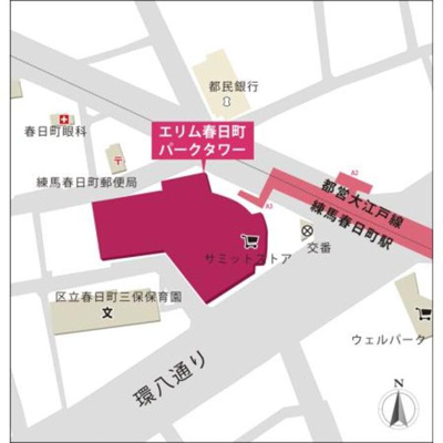 【地図】 | エリム春日町パークタワー