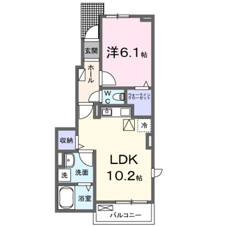 【間取り】 | ウィズ・テール南彦根１号館