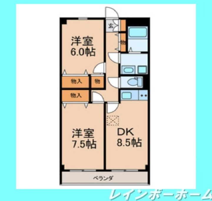 仲介手数料50％半額キャンペーン物件の間取り