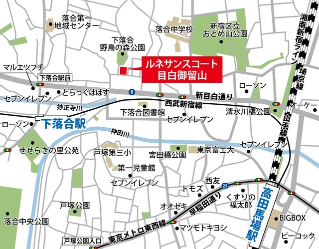 【地図】 | ルネサンスコート目白御留山