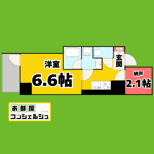 E-city大須の間取り