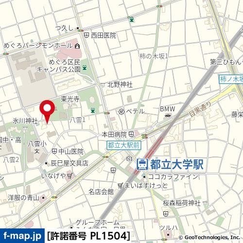 ソアール都立大学の地図
