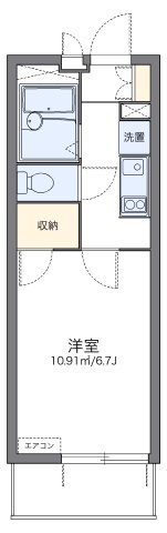レオパレスハイビーノの間取り