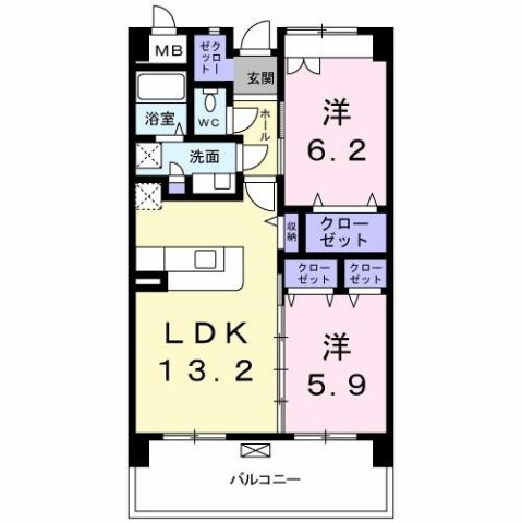 パラダイム東光の間取り