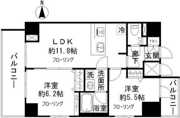 【間取り】 | ジーベック蒲田ステーションエグゼ |  