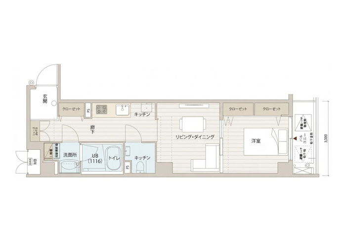 R Residences 難波南Ⅰの間取り