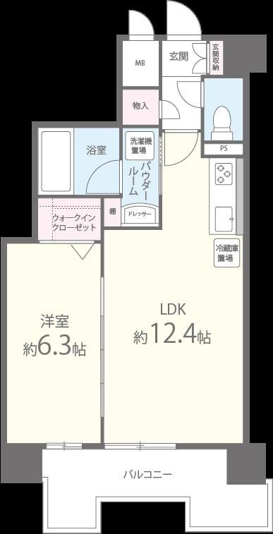 エル・イソベ三宮の間取り