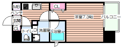 【間取り】 | ララプレイス梅田東シエスタ