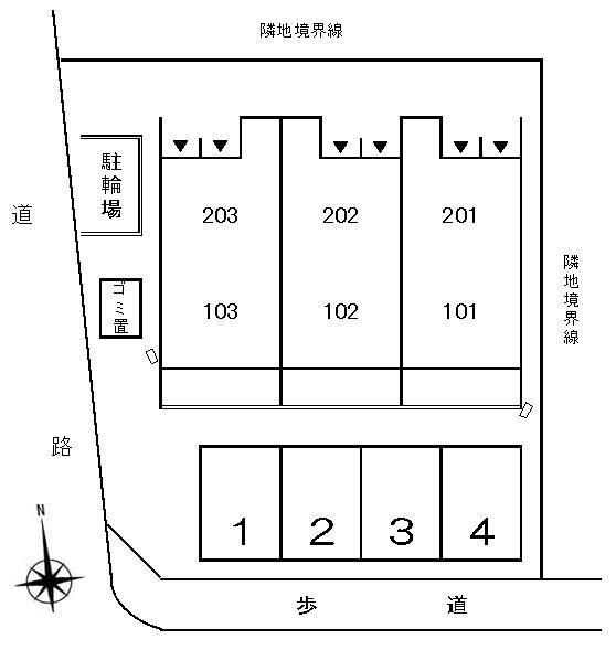 アム　ベステンの区画図