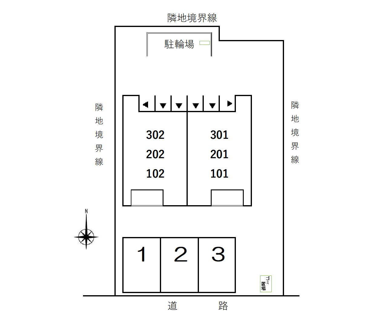 アルバ　ガーデンの区画図