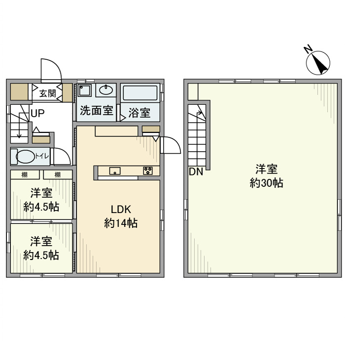 鎌ケ谷戸建の間取り