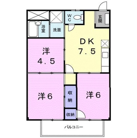 ヨシダハイツの間取り