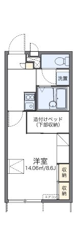 レオパレスプレジャータウンⅡの間取り