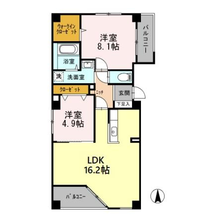 アルカス西公園の間取り
