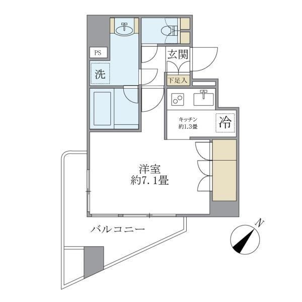 ＫＤＸレジデンス日本橋箱崎の間取り