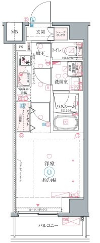 クレヴィスタ高砂Ⅱの間取り