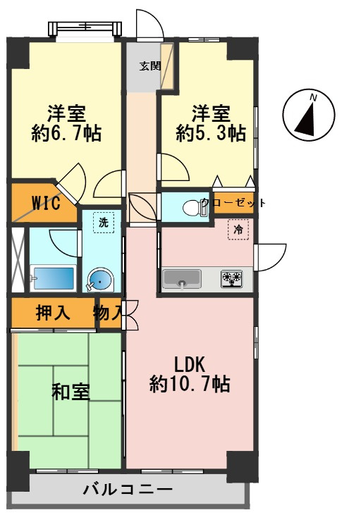 メイツ新小岩の間取り