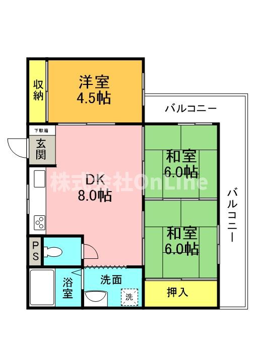 サンハイム森口の間取り