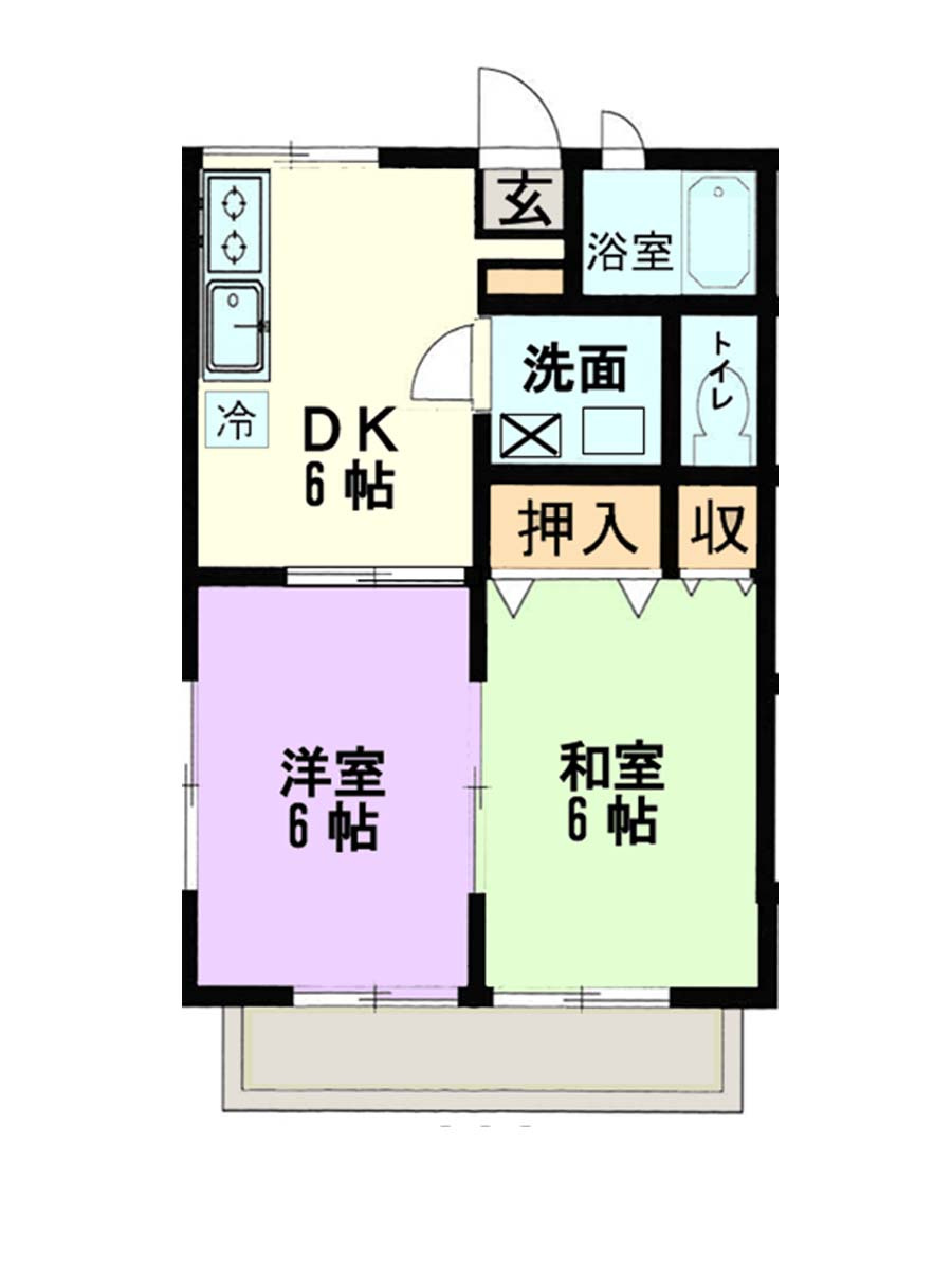 エステート弐番館の間取り