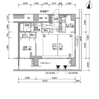 【間取り】 | 東雲キャナルコートCODAN17号棟