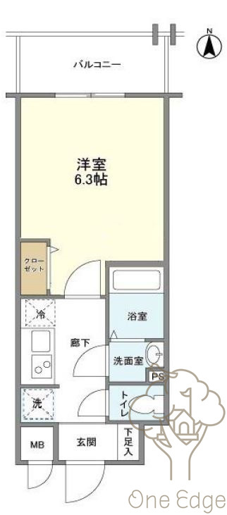 オルフェア北梅田の間取り