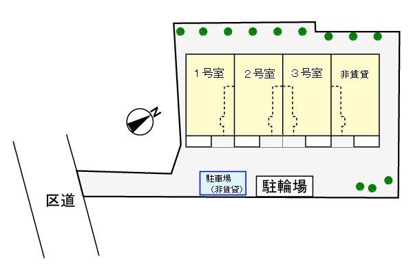 アルモニア世田谷の駐車場