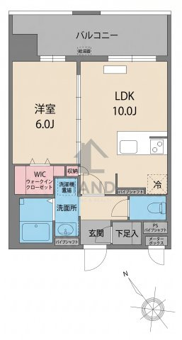 S-RESIDENCE博多駅東awesome　堅粕小学校区の間取り|S-RESIDENCE愛宕SOUTH