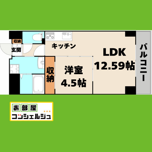 古出来エンブルコート(旧GRANDUKE古出来)の間取り