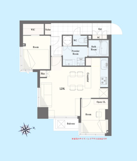 【間取り】 | グランドメゾン麻布十番館