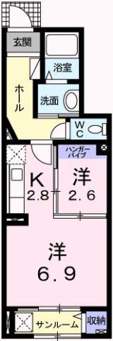 バーミィ　ガーデンⅠの間取り