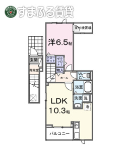 【間取り】 | 向日葵之颯Ⅰ　岡崎市福岡町