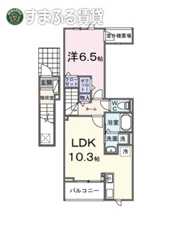 【間取り】 | 向日葵之颯Ⅱ　岡崎市福岡町