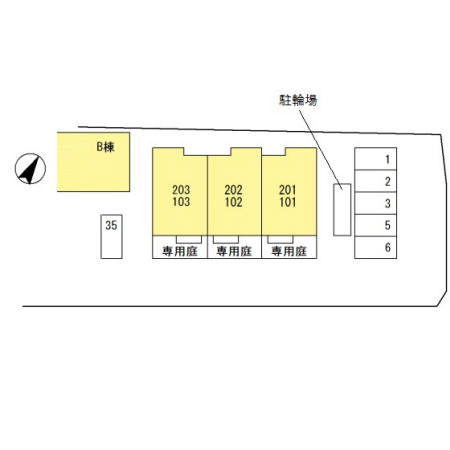サワーフローラ C棟の区画図
