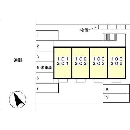 ロイヤルシャトー神中の区画図