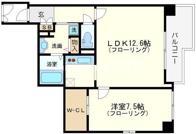 ＢＲＡＶＩ南堀江の間取り