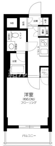 文京区大塚３丁目の賃貸マンションの間取り