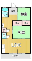 美和コーポの間取り